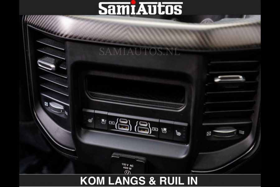 Dodge Ram TRX HELLCAT 712 PK 6.2 V8 | BOM VOL | GRANITE MET ZWART LEDER RODE STIKSELS | CREW CAB DUBBELE CABINE DC | 5 PERSOONS GRIJS KENTEKEN |