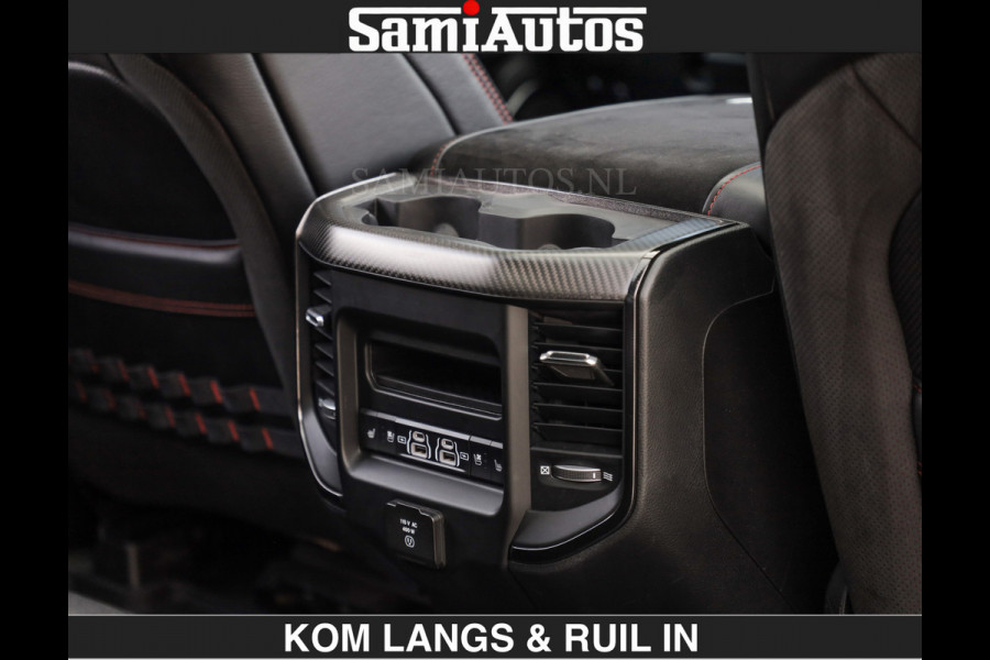 Dodge Ram TRX HELLCAT 712 PK 6.2 V8 | BOM VOL | GRANITE MET ZWART LEDER RODE STIKSELS | CREW CAB DUBBELE CABINE DC | 5 PERSOONS GRIJS KENTEKEN |