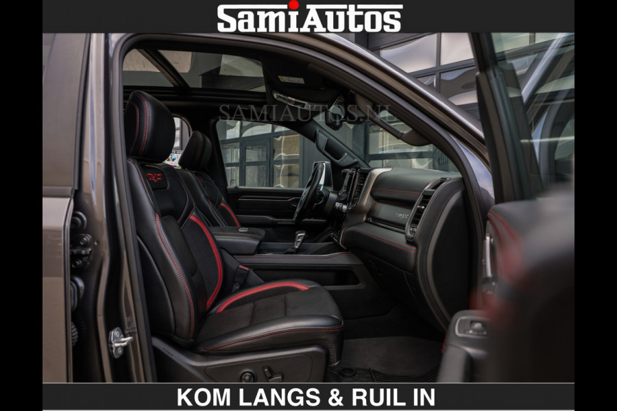 Dodge Ram TRX HELLCAT 712 PK 6.2 V8 | BOM VOL | GRANITE MET ZWART LEDER RODE STIKSELS | CREW CAB DUBBELE CABINE DC | 5 PERSOONS GRIJS KENTEKEN |