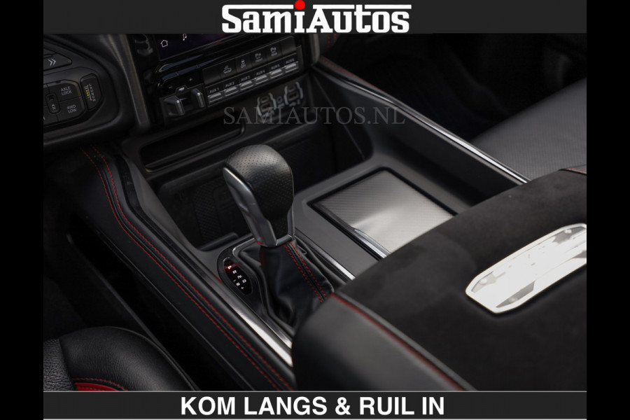 Dodge Ram TRX HELLCAT 712 PK 6.2 V8 | BOM VOL | GRANITE MET ZWART LEDER RODE STIKSELS | CREW CAB DUBBELE CABINE DC | 5 PERSOONS GRIJS KENTEKEN |