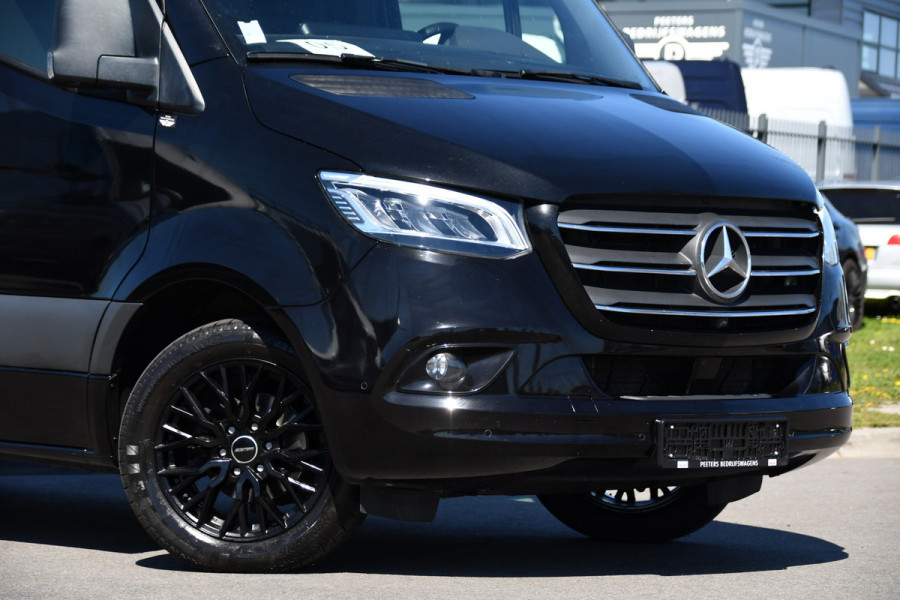 Mercedes-Benz Sprinter 319 1.9 CDI L2H2 RWD Black Edition Full Options! 360 Camera, Adaptieve Cruise, LED, Standkachel, Carplay, 190pk, Voorruit verwarming, Uniek!