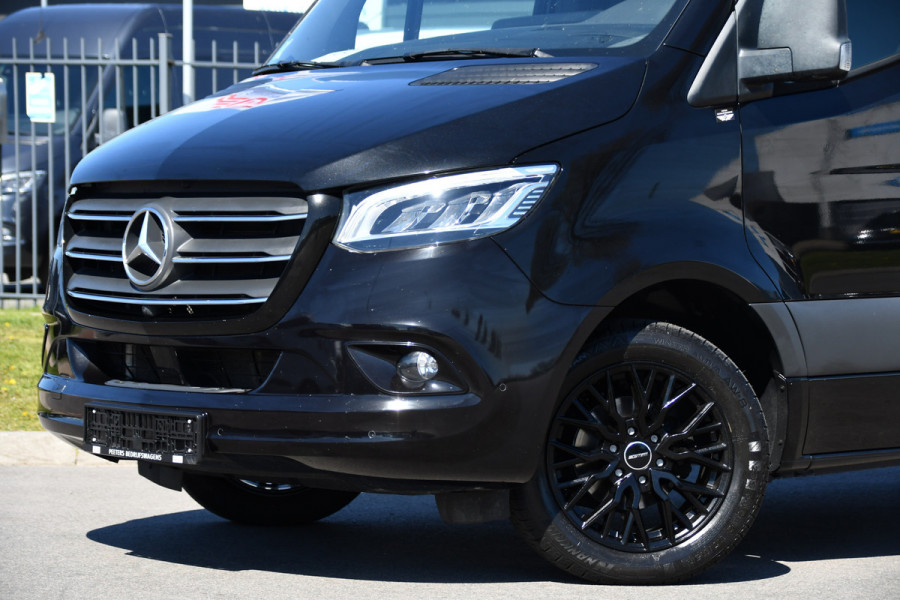 Mercedes-Benz Sprinter 319 1.9 CDI L2H2 RWD Black Edition Full Options! 360 Camera, Adaptieve Cruise, LED, Standkachel, Carplay, 190pk, Voorruit verwarming, Uniek!