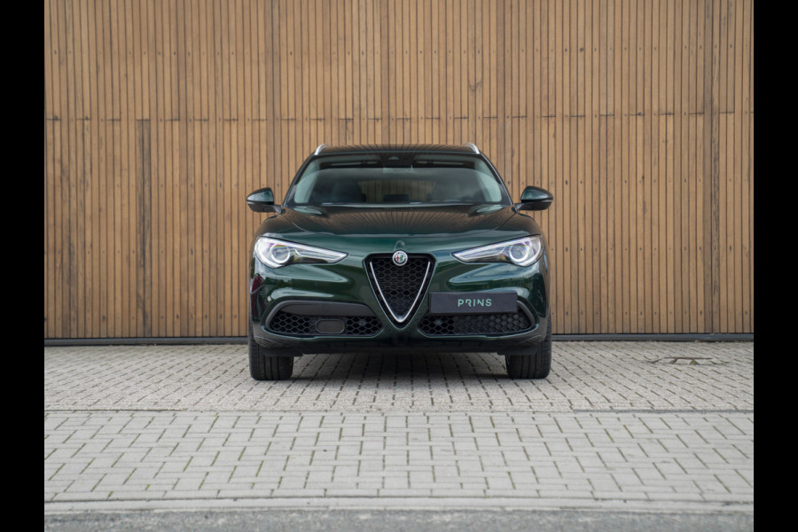Alfa Romeo Stelvio 2.0T 280pk AWD Ti Lusso MY21 | Verde Visconti | Lederen dash. | CarPlay | Adapt. cruise