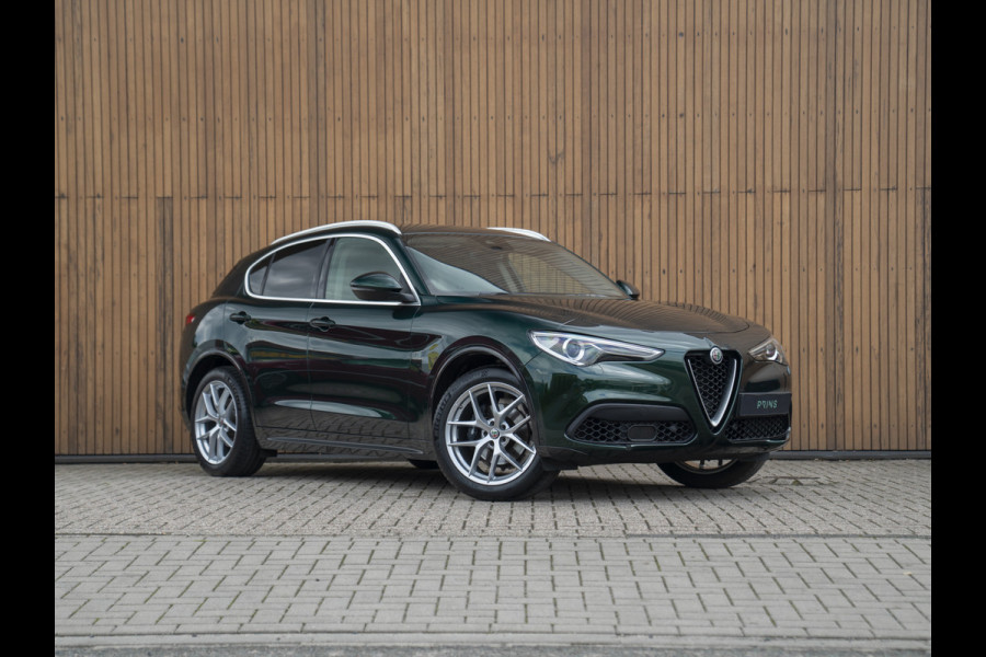 Alfa Romeo Stelvio 2.0T 280pk AWD Ti Lusso MY21 | Verde Visconti | Lederen dash. | CarPlay | Adapt. cruise