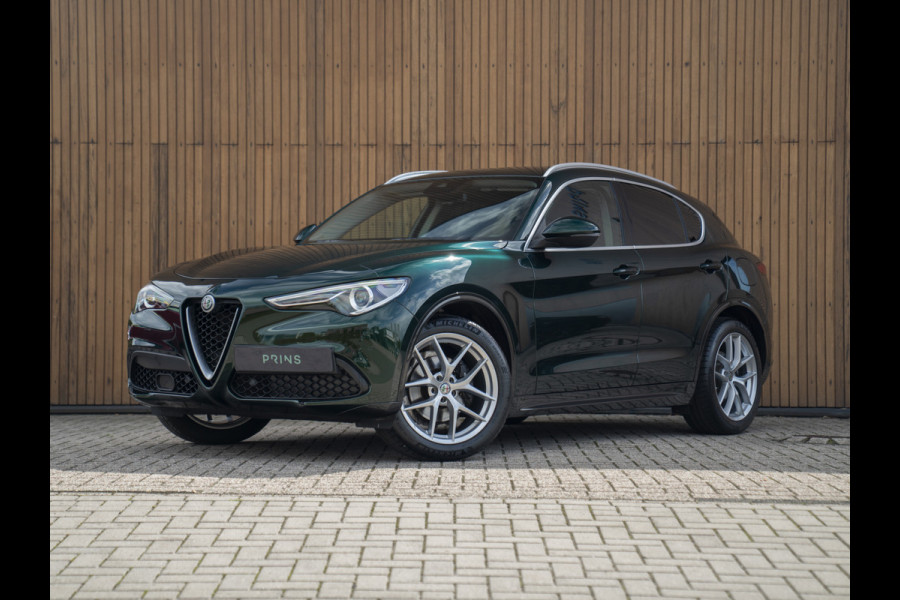 Alfa Romeo Stelvio 2.0T 280pk AWD Ti Lusso MY21 | Verde Visconti | Lederen dash. | CarPlay | Adapt. cruise