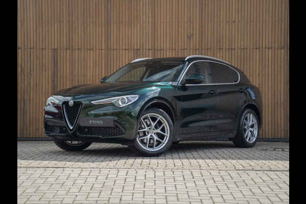 Alfa Romeo Stelvio 2.0T 280pk AWD Ti Lusso MY21 | Verde Visconti | Lederen dash. | CarPlay | Adapt. cruise