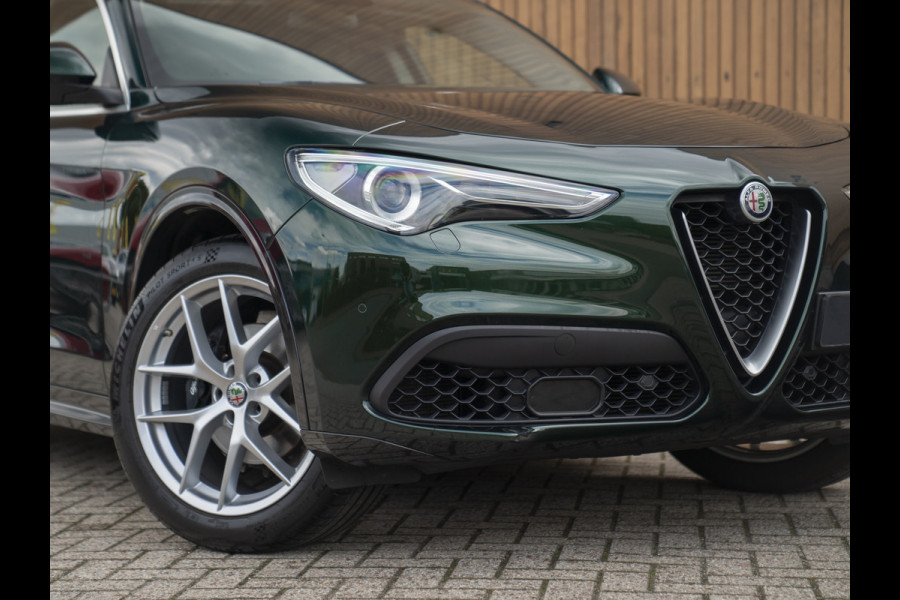 Alfa Romeo Stelvio 2.0T 280pk AWD Ti Lusso MY21 | Verde Visconti | Lederen dash. | CarPlay | Adapt. cruise