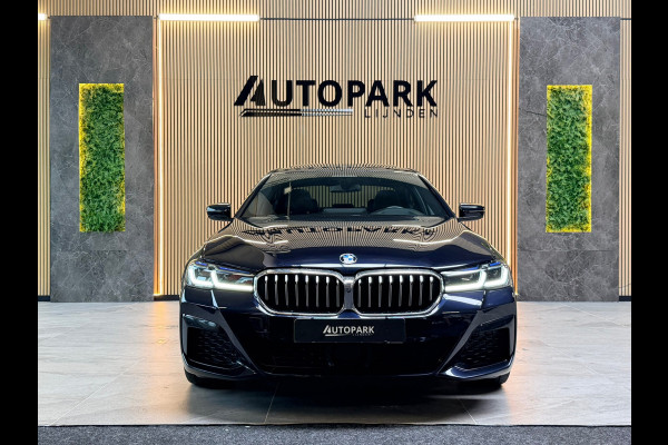 BMW 5 Serie VERKOCHT! 530e High Executive M-SPORT|SCHUIFDAK|HuD|360 CAMERA|LASER|MEMORY|KEYLESS|SFEERVERLICHTING|DODEHOEK|LANE AS