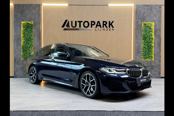 BMW 5 Serie VERKOCHT! 530e High Executive M-SPORT|SCHUIFDAK|HuD|360 CAMERA|LASER|MEMORY|KEYLESS|SFEERVERLICHTING|DODEHOEK|LANE AS