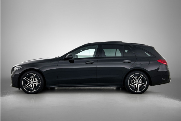 Mercedes-Benz C-Klasse Estate 300 e Business Solution AMG AMG Line | Night Pakket | Panorama Schuif-Kanteldak | Parkeerpakket met 360°-camera | Alarm Klasse 3. Inclusief 24 maanden Mercedes-Benz Certified garantie voor Europa.