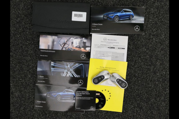 Mercedes-Benz C-Klasse Estate 300 e Business Solution AMG AMG Line | Night Pakket | Panorama Schuif-Kanteldak | Parkeerpakket met 360°-camera | Alarm Klasse 3. Inclusief 24 maanden Mercedes-Benz Certified garantie voor Europa.
