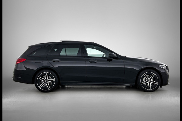 Mercedes-Benz C-Klasse Estate 300 e Business Solution AMG AMG Line | Night Pakket | Panorama Schuif-Kanteldak | Parkeerpakket met 360°-camera | Alarm Klasse 3. Inclusief 24 maanden Mercedes-Benz Certified garantie voor Europa.