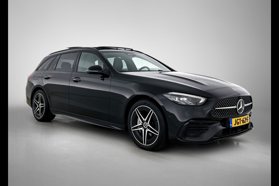 Mercedes-Benz C-Klasse Estate 300 e Business Solution AMG AMG Line | Night Pakket | Panorama Schuif-Kanteldak | Parkeerpakket met 360°-camera | Alarm Klasse 3. Inclusief 24 maanden Mercedes-Benz Certified garantie voor Europa.
