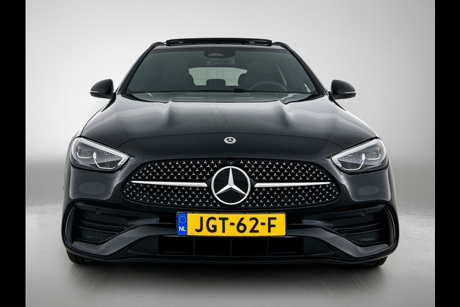 Mercedes-Benz C-Klasse Estate 300 e Business Solution AMG AMG Line | Night Pakket | Panorama Schuif-Kanteldak | Parkeerpakket met 360°-camera | Alarm Klasse 3. Inclusief 24 maanden Mercedes-Benz Certified garantie voor Europa.
