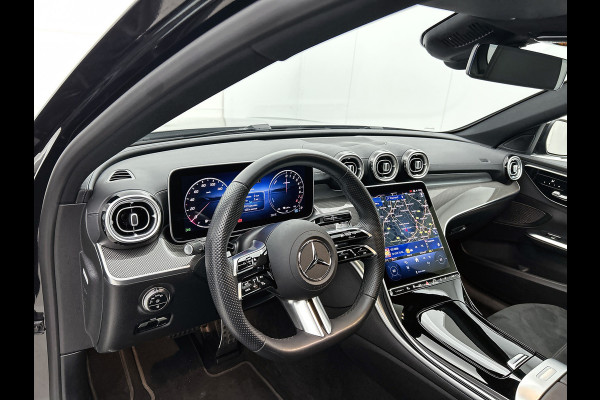 Mercedes-Benz C-Klasse Estate 300 e Business Solution AMG AMG Line | Night Pakket | Panorama Schuif-Kanteldak | Parkeerpakket met 360°-camera | Alarm Klasse 3. Inclusief 24 maanden Mercedes-Benz Certified garantie voor Europa.