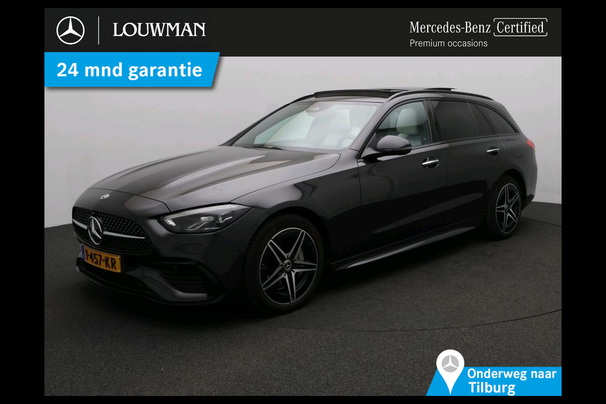 Mercedes-Benz C-Klasse Estate 300 e AMG Plug-In Hybride AMG Line | Premium Plus | Night Pakket | Panorama Schuif-Kanteldak | Alarm | Inclusief 24 maanden MB Certified garantie voor Europa.