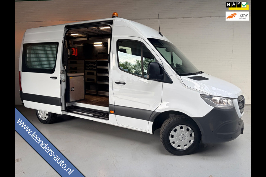 Mercedes-Benz Sprinter Automaat Servicewagen 314 2.2 CDI 140PK L2H2 euro6 BOTT, Victron V230, Standkachel Trekhaak RIJKLAARPRIJS