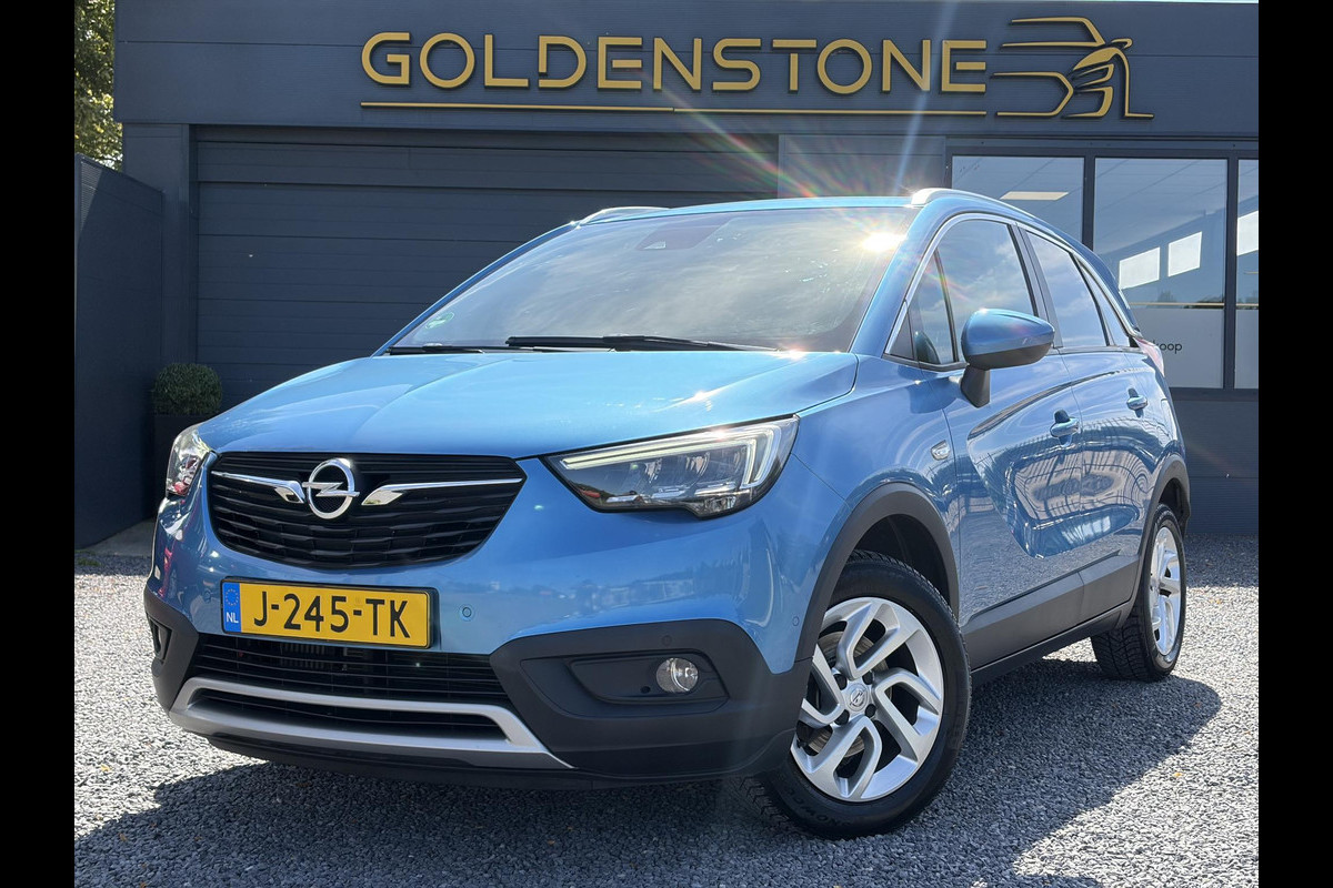 Opel Crossland X 1.2 Turbo Innovation ✓1e Eigenaar✓Dealer Onderhouden✓360° Camera✓Carplay✓Navi✓6 Bak✓110pk✓Keylss✓Halfleder✓Pdc V+A✓Lm velgen✓N.A.P✓Rijstrooksensor✓Dodehoeksensor✓Apk tot 09-2028