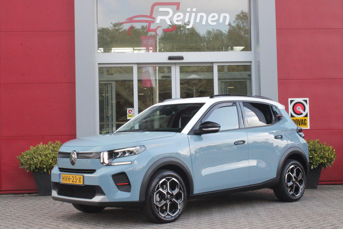 Citroën C3 1.2 100PK MAX | AFNEEMBARE TREKHAAK | POLAR WHITE DAK | MONTE CARLO BLUE | ACHTERUITRIJ CAMERA | 17" LICHTMETALEN VELGEN "ATACAMITE" | NAVIGATIE | DRAADLOZE APPLE CARPLAY/ANDROID AUTO | DRAADLOZE TELEFOONLADER | GETINTE ACHTERRUITEN | LED KOPLAMPEN | CLIMATE CONTROL | DAKRAILS "GLOSSY BLACK" | CRUISE CONTROL |