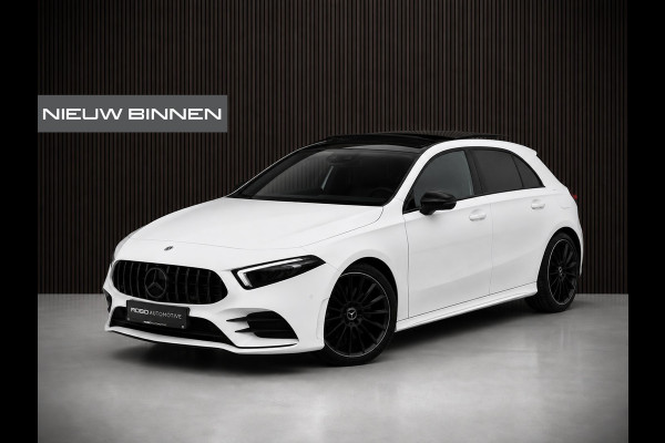 Mercedes-Benz A-Klasse 200 Business Solution AMG Upgrade | Panoramadak | Stoelverwarming | Cruise Control | Navigatie | Camera | LED High Performance | Keyless | Ambiance Verlichting | Parkeersensoren |