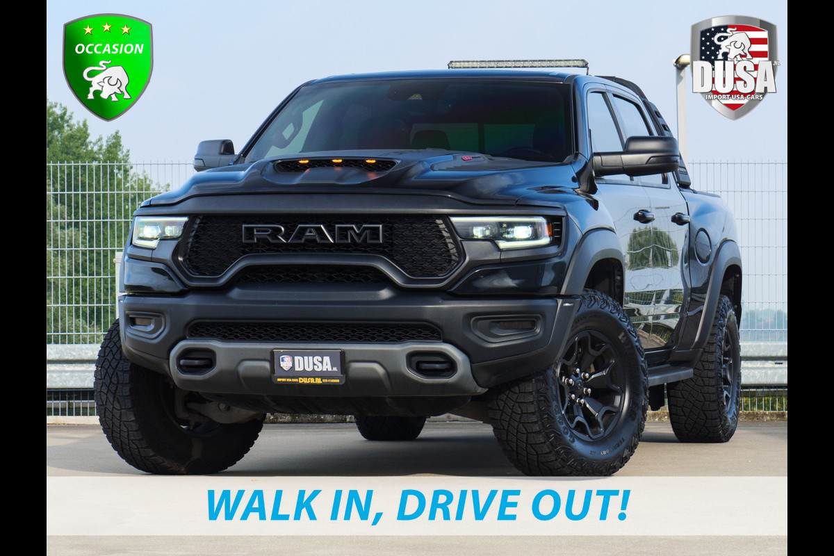 RAM 1500 | TRX | 6.2L Supercharged V8 | Crew cab | 4X4 | 850pk! | LED Package | RAMBAR | Leder | Panorama | Harman Kardon Nieuw binnen!