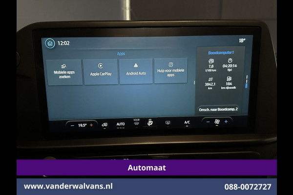Ford Transit Custom 2.0 TDCI 136pk Automaat L1H1 Euro6 Airco | Camera | Apple Carplay | LED | Cruisecontrol 2740kg Trekhaak, Android Auto, Verwarmde voorruit, Parkeersensoren, Bijrijdersbank