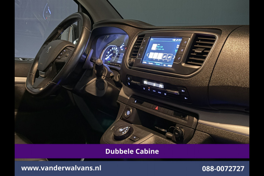 Peugeot Expert 2.0 BlueHDI 177pk Automaat L3H1 Dubbele Cabine Sport Euro6 Airco | 5-Zits | Camera | Navigatie | Apple Carplay | Xenon | 2x Zijd Cruisecontrol, Android Auto, LM Velgen, Dakrails, Sidebars, Spoiler, Elektrische Stoelbediening, Bumperkit, leder, Parkeersensoren, Achterklep
