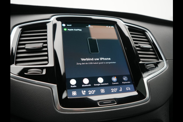 Volvo XC90 T8 Recharge AWD Plus Dark Long Range 7 Persoons PHEV 456pk Dealer O.H. | Trekhaak Af Fabriek | Panodak | Luchtvering | Adaptive Cruise | 360 Camera | Lederen Sportstoelen Memory & Verwarmd | Harman / Kardon | Keyless | Blis | Stuur Verwarmd | Apple Carplay | Plug In Hybrid |