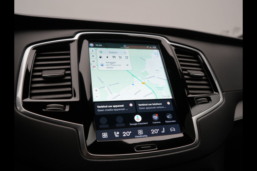 Volvo XC90 T8 Recharge AWD Plus Dark Long Range 7 Persoons PHEV 456pk Dealer O.H. | Trekhaak Af Fabriek | Panodak | Luchtvering | Adaptive Cruise | 360 Camera | Lederen Sportstoelen Memory & Verwarmd | Harman / Kardon | Keyless | Blis | Stuur Verwarmd | Apple Carplay | Plug In Hybrid |