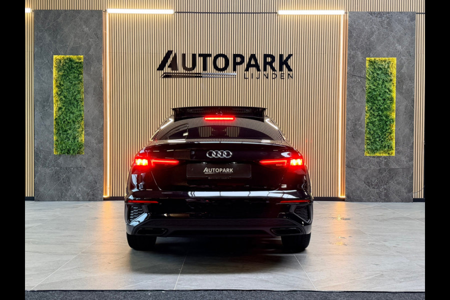 Audi A3 Limousine 30 TFSi 3X S-LINE|PANO|MATRIX LED|ACC|KEYLESS|NIGHTPAKKETCARPLAY|DEALER ONDERHOUDEN|SFEERVERLICHTING|NL AUTO|NAP
