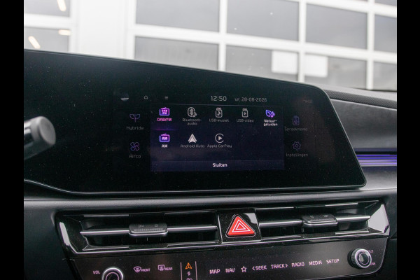 Kia Niro 1.6 GDi Hybrid ExecutiveLine | Navi | Clima | Adapt. Cruise | 18" | Leder | Schuif/Kanteldak | Premium Audio | Apple Carplay | Camera | HUD | Stoel&Stuur Verw.