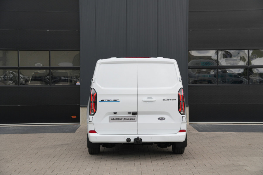 Ford E-Transit Custom 340 L2H1 Limited 71 kWh 218pk - 2x Schuifdeur - Trekhaak - Carplay - Camera - Carplay - Rijklaar