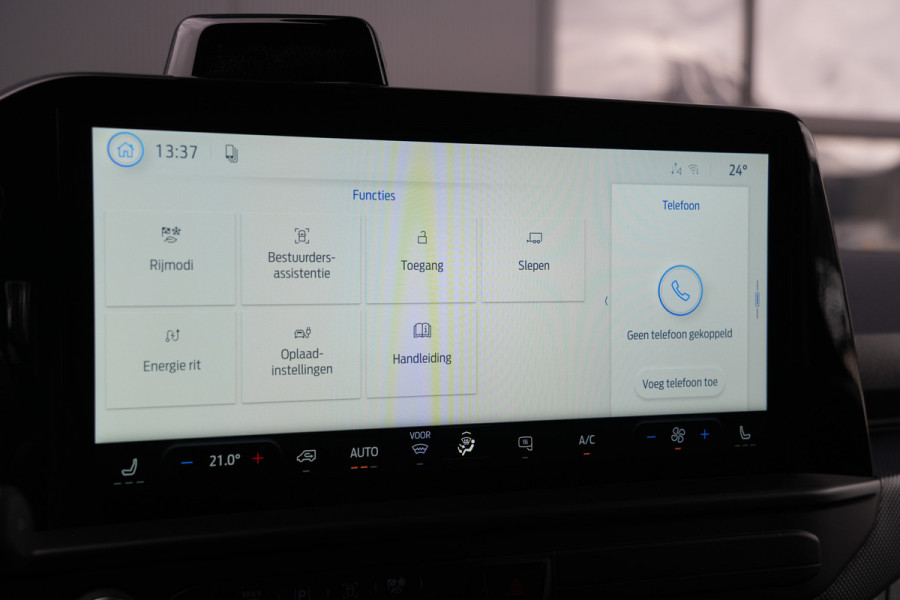 Ford E-Transit Custom 340 L2H1 Limited 71 kWh 218pk - 2x Schuifdeur - Trekhaak - Carplay - Camera - Carplay - Rijklaar