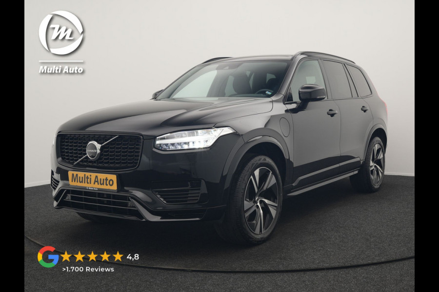 Volvo XC90 T8 Recharge AWD R-Design 7 Persoons LONG RANGE PHEV 455pk Dealer O.H. | Adaptive Cruise | 360 Camera | Lederen Sportstoelen Memory & Verwarmd | Apple Carplay | Stuur Verwarmd | Keyless | Blis | Navigatie | DAB | Virtual | Plug In Hybrid |