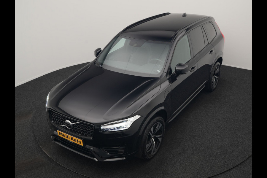 Volvo XC90 T8 Recharge AWD R-Design 7 Persoons LONG RANGE PHEV 455pk Dealer O.H. | Adaptive Cruise | 360 Camera | Lederen Sportstoelen Memory & Verwarmd | Apple Carplay | Stuur Verwarmd | Keyless | Blis | Navigatie | DAB | Virtual | Plug In Hybrid |