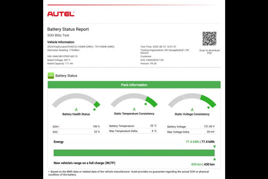 Kia Ev6 GT-Line AWD 77.4 kWh|100% SOH|FULL OPTION|PANO|HEAD-UP|ACC|MEMORY|3D+360+V+A-CAMERA|STUUR+STOELVERW+VENT|NAP|NL|INCL.BTW|