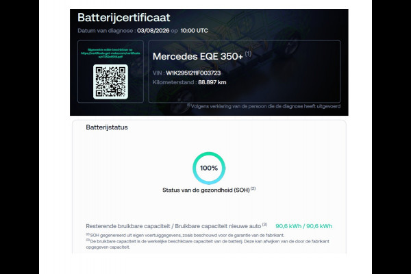 Mercedes-Benz EQE 350+ Launch Ed. Luxury Line 91kWh SOH 100% Leder+Verwarmd Panoramadak Adap.Cruise Burmester®3D-Surround-Audio Memory Navi Camera Lmv Pdc High Perf.-Led Elek.Achterklep DAB+ Privacy Glas 1e Eigenaar Dealeronderhouden Origineel Nederlandse Auto