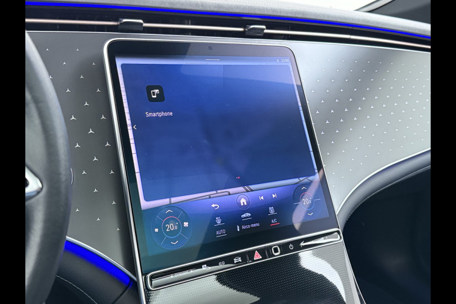 Mercedes-Benz EQE 350+ Launch Ed. Luxury Line 91kWh SOH 100% Leder+Verwarmd Panoramadak Adap.Cruise Burmester®3D-Surround-Audio Memory Navi Camera Lmv Pdc High Perf.-Led Elek.Achterklep DAB+ Privacy Glas 1e Eigenaar Dealeronderhouden Origineel Nederlandse Auto