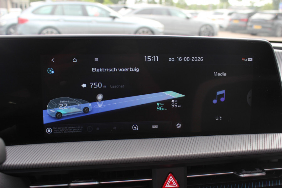 Kia Ev6 GT-Line 77.4 kWh / Full option! / Trekhaak / Panoramadak / 360Camera / Head-up / Keyless / 19'' / Half leder / Matrix LED / DAB / ACC / Stoelverwarming V+A / Warmtepomp