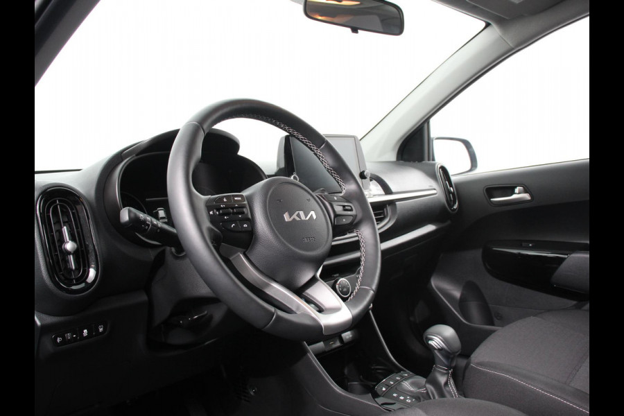 Kia Picanto 1.0 DPi Automaat DynamicLine Navigatie Apple Carplay / Android Auto Airco Camera DAB Stoelverwarming Extra Getint glas Lichtmetalen velgen Cruise Control Bluetooth