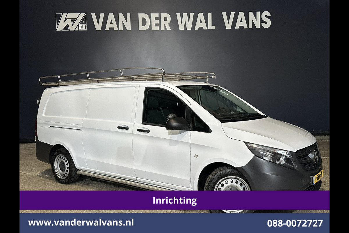 Mercedes-Benz Vito 114 CDI 136pk L3H1 Inrichting Euro6 Airco | Navigatie | Camera | Imperiaal | Trekhaak Sidebars, Bijrijdersbank