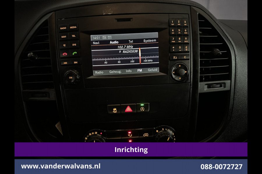 Mercedes-Benz Vito 114 CDI 136pk L3H1 Inrichting Euro6 Airco | Navigatie | Camera | Imperiaal | Trekhaak Sidebars, Bijrijdersbank