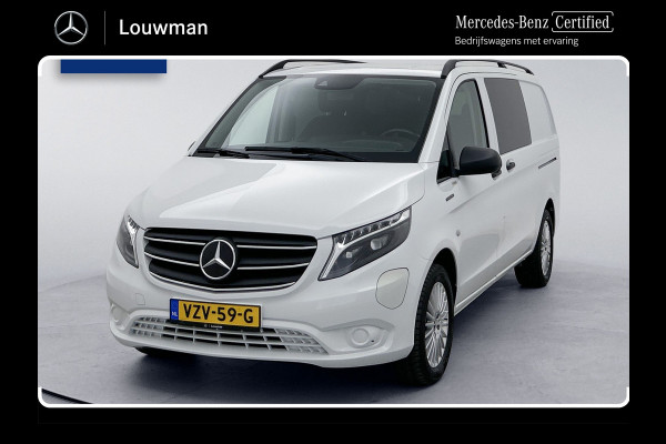 Mercedes-Benz eVito Lang 66 kWh DC 266km WLTP Dubbele cabine Led Schuifdeur L+R 5-zitplaatsen Navigatie Camera Snelladen