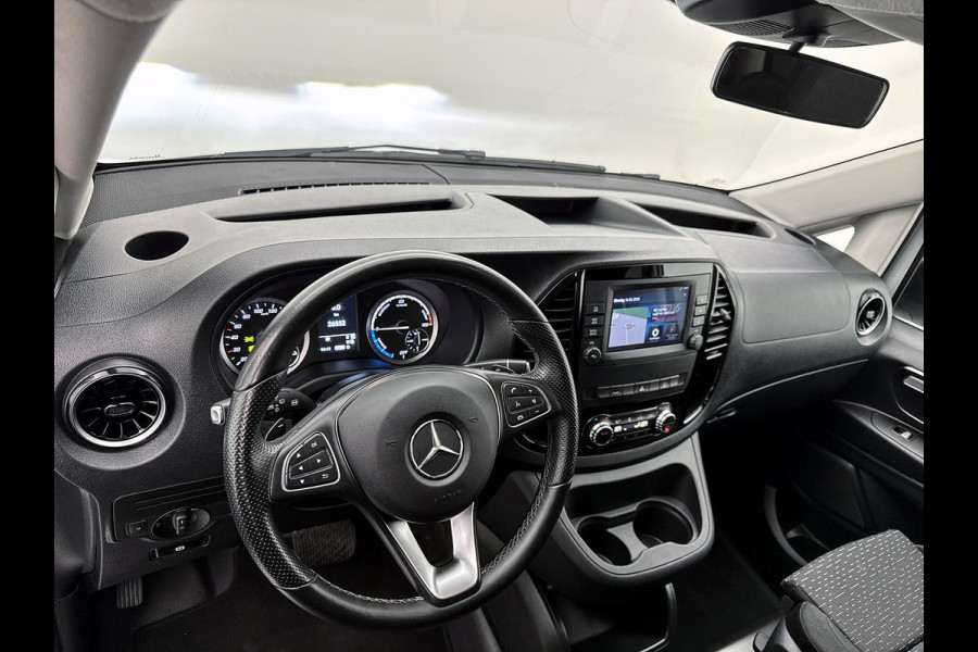 Mercedes-Benz eVito Lang 66 kWh DC 266km WLTP Dubbele cabine Led Schuifdeur L+R 5-zitplaatsen Navigatie Camera Snelladen