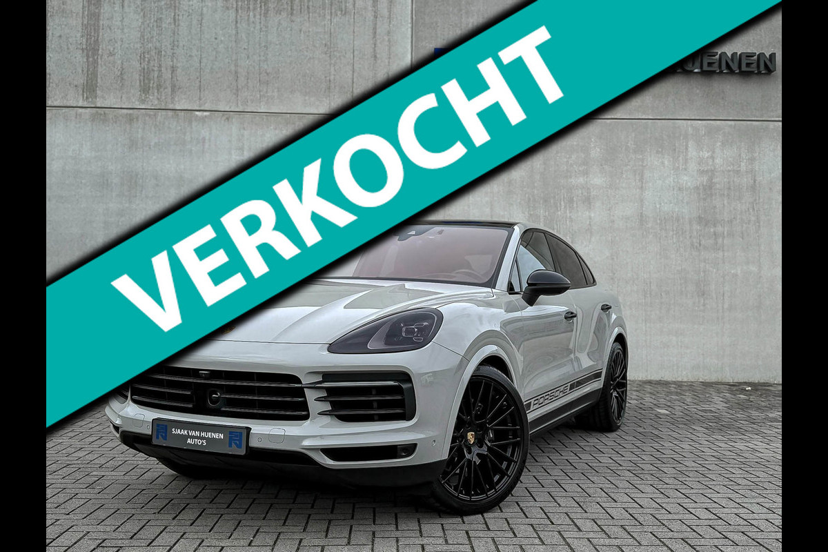 Porsche Cayenne Coupé 3.0 E 462PK V6 SportDesign GTS Krijt/Kreide|Pano|HUD|Luchtv.|4-Wiel besturing|360°|ACC|Kuipstoelen|Bose|22''