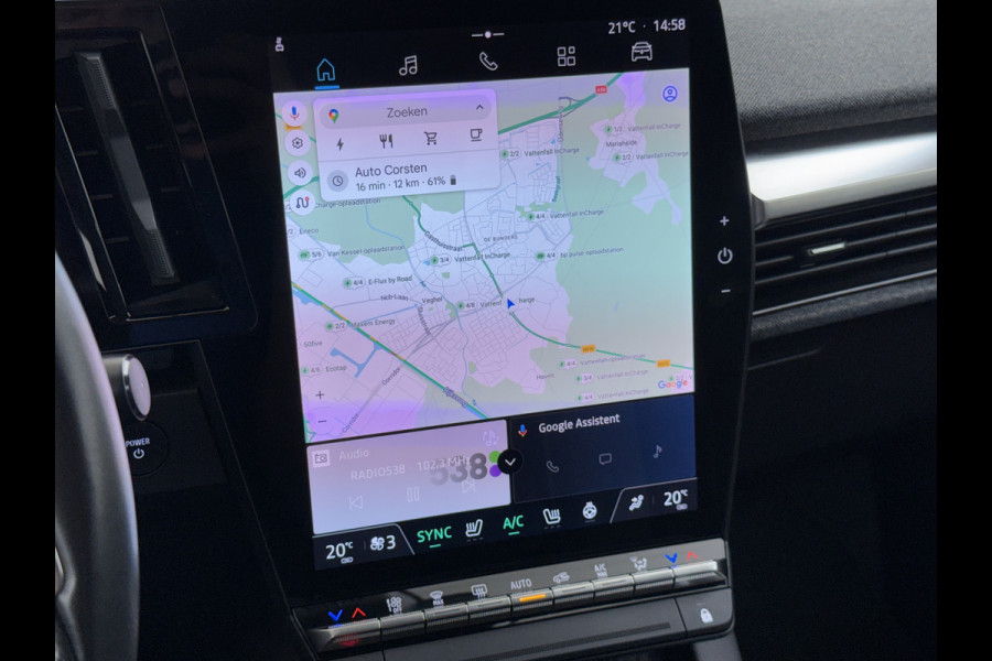 Renault Mégane E-Tech EV60 Warmtepomp Stoel+Stuurverwarming Adap.Cruise Google®-Maps Navi Camera Ecc Optimum Charge Business Ed. Evolution Keyless Apple Carplay/Android Auto Bluetooth LMV Led Pdc Isofix Lane Assist Regen-Lichtsensor Dealeronderhouden Origineel Nederlandse Auto