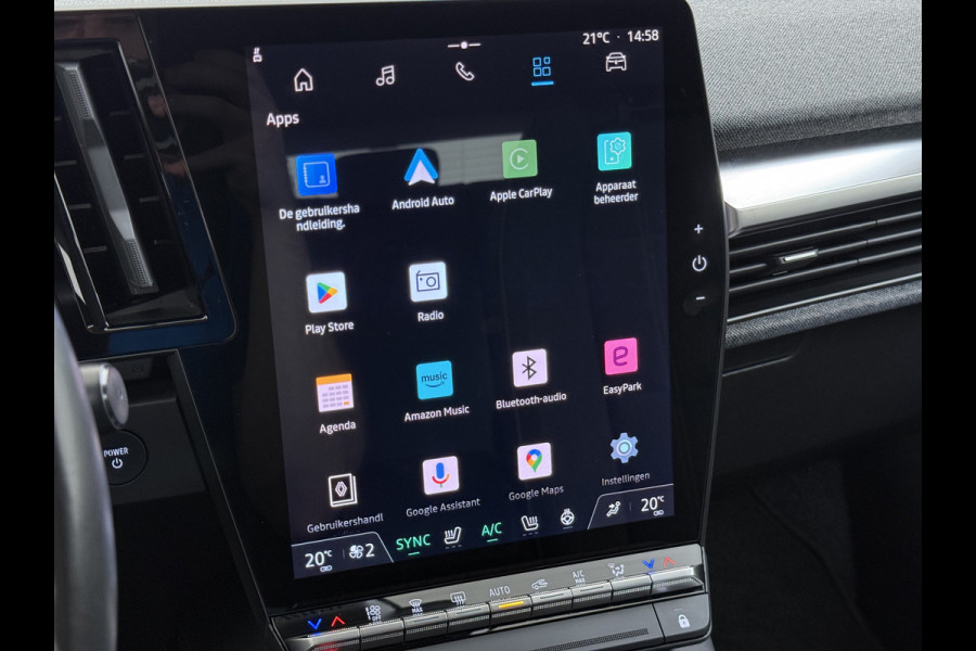 Renault Mégane E-Tech EV60 Warmtepomp Stoel+Stuurverwarming Adap.Cruise Google®-Maps Navi Camera Ecc Optimum Charge Business Ed. Evolution Keyless Apple Carplay/Android Auto Bluetooth LMV Led Pdc Isofix Lane Assist Regen-Lichtsensor Dealeronderhouden Origineel Nederlandse Auto