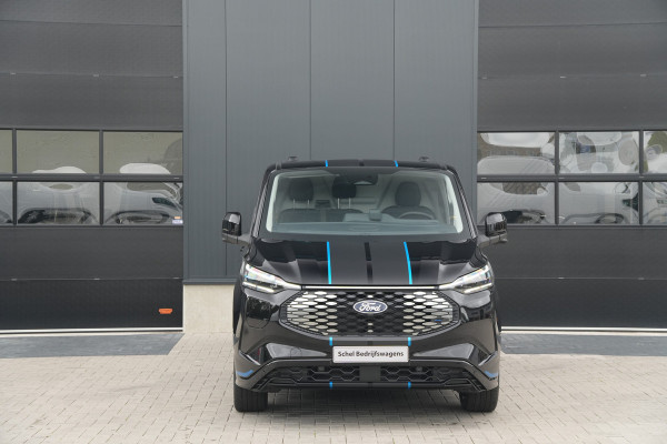 Ford E-Transit Custom 340 L2H1 Sport 71 kWh 218pk - 2x Schuif - ACC - B&O - Navi - Stoel/Stuurverwarming - 360 Camera - Trekhaak - Rijklaar