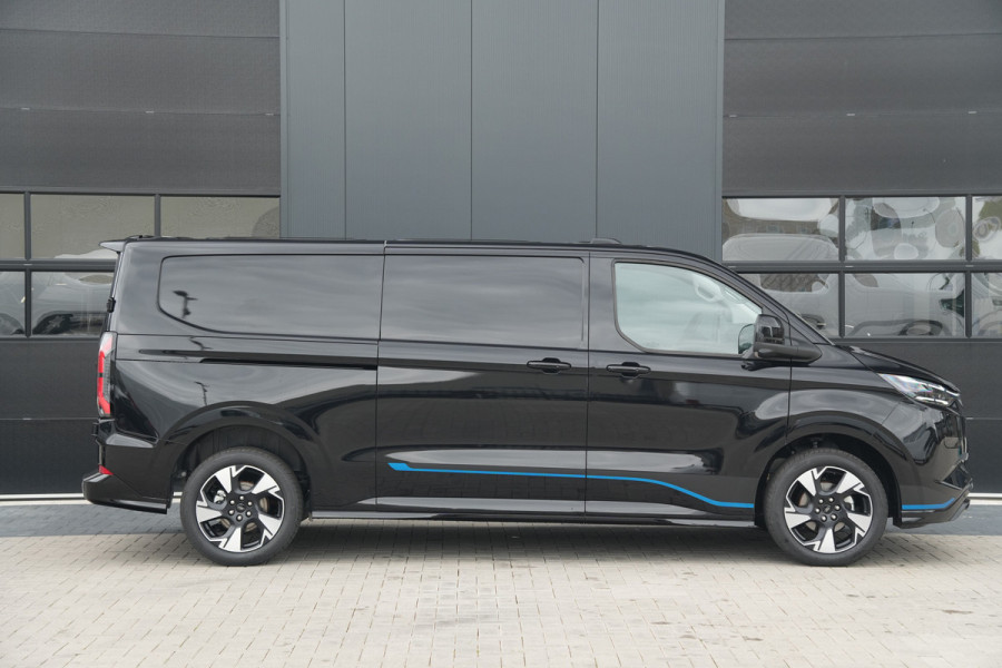 Ford E-Transit Custom 340 L2H1 Sport 71 kWh 218pk - 2x Schuif - ACC - B&O - Navi - Stoel/Stuurverwarming - 360 Camera - Trekhaak - Rijklaar
