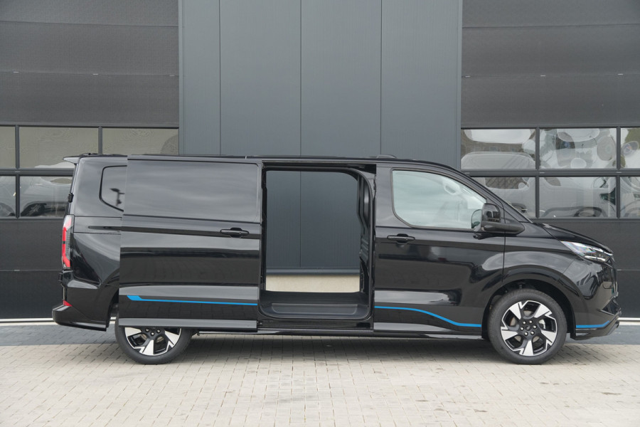 Ford E-Transit Custom 340 L2H1 Sport 71 kWh 218pk - 2x Schuif - ACC - B&O - Navi - Stoel/Stuurverwarming - 360 Camera - Trekhaak - Rijklaar